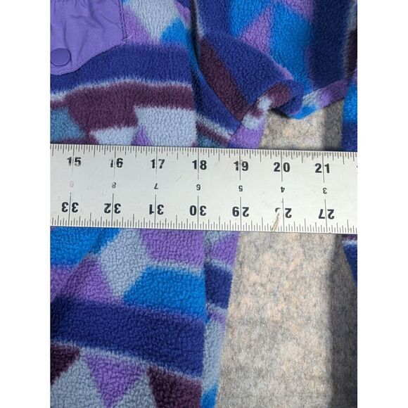 Patagonia‎ Synchilla Sweater Women's Medium Purple/Blue Fleece Snap T Pullover - Picture 4 of 8